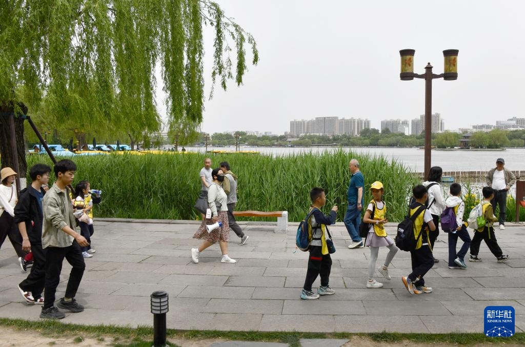 济南大明湖“见湖透绿” 济南大明湖“见湖透绿”