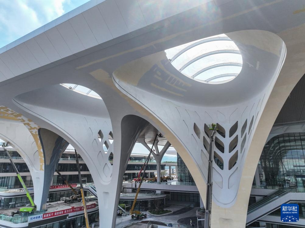 西部地区最大高铁枢纽站即将进入运行试验阶段
