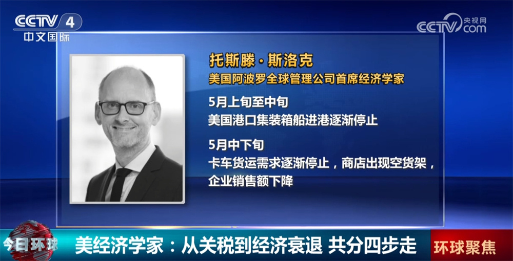 美经济学家给出关税政策可能导致美国经济衰退“时间表” 美经济学家给出关税政策可能导致美国经济衰退“时间表”