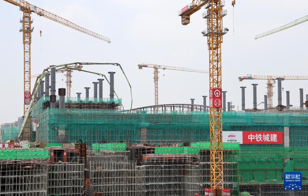 广湛高铁佛山站建设取得新进展 广湛高铁佛山站建设取得新进展