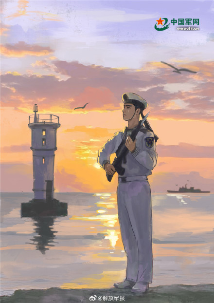 手绘漫画｜今天，向坚守战位的中国军人致敬