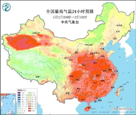 西安郑州等地最高气温将突破37℃