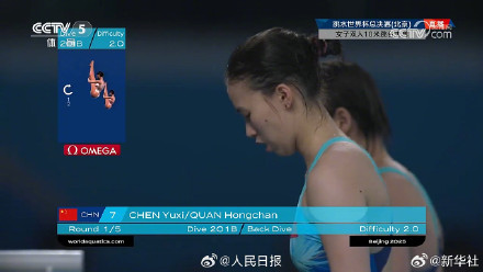 祝贺!全红婵陈芋汐世界杯夺冠 祝贺!全红婵陈芋汐世界杯夺冠