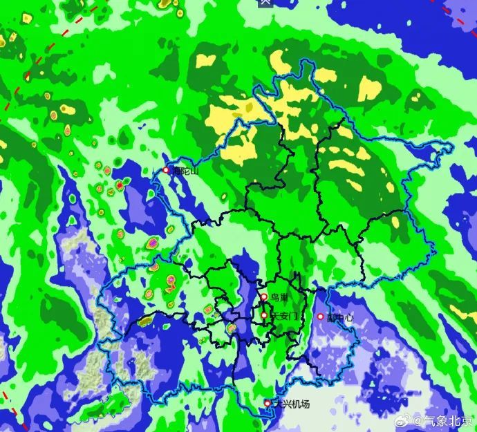 北京今日有零星小雨或小雨