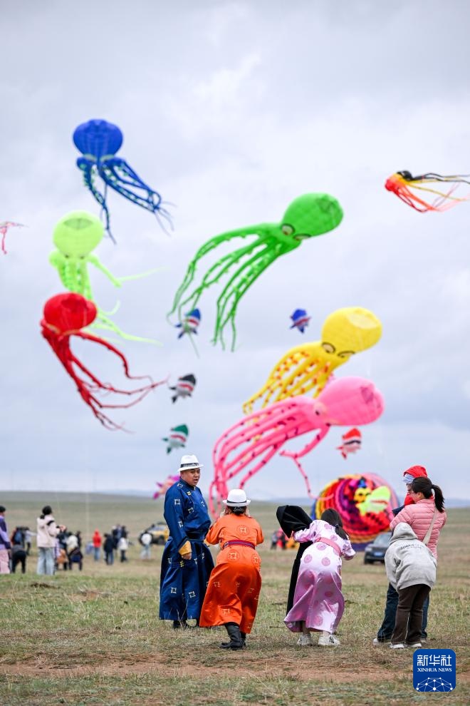 走，去草原上放风筝