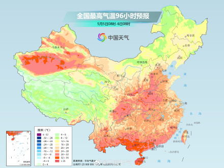 中东部大部暖热升级 明起较强冷空气将制造明显降温 中东部大部暖热升级 明起较强冷空气将制造明显降温