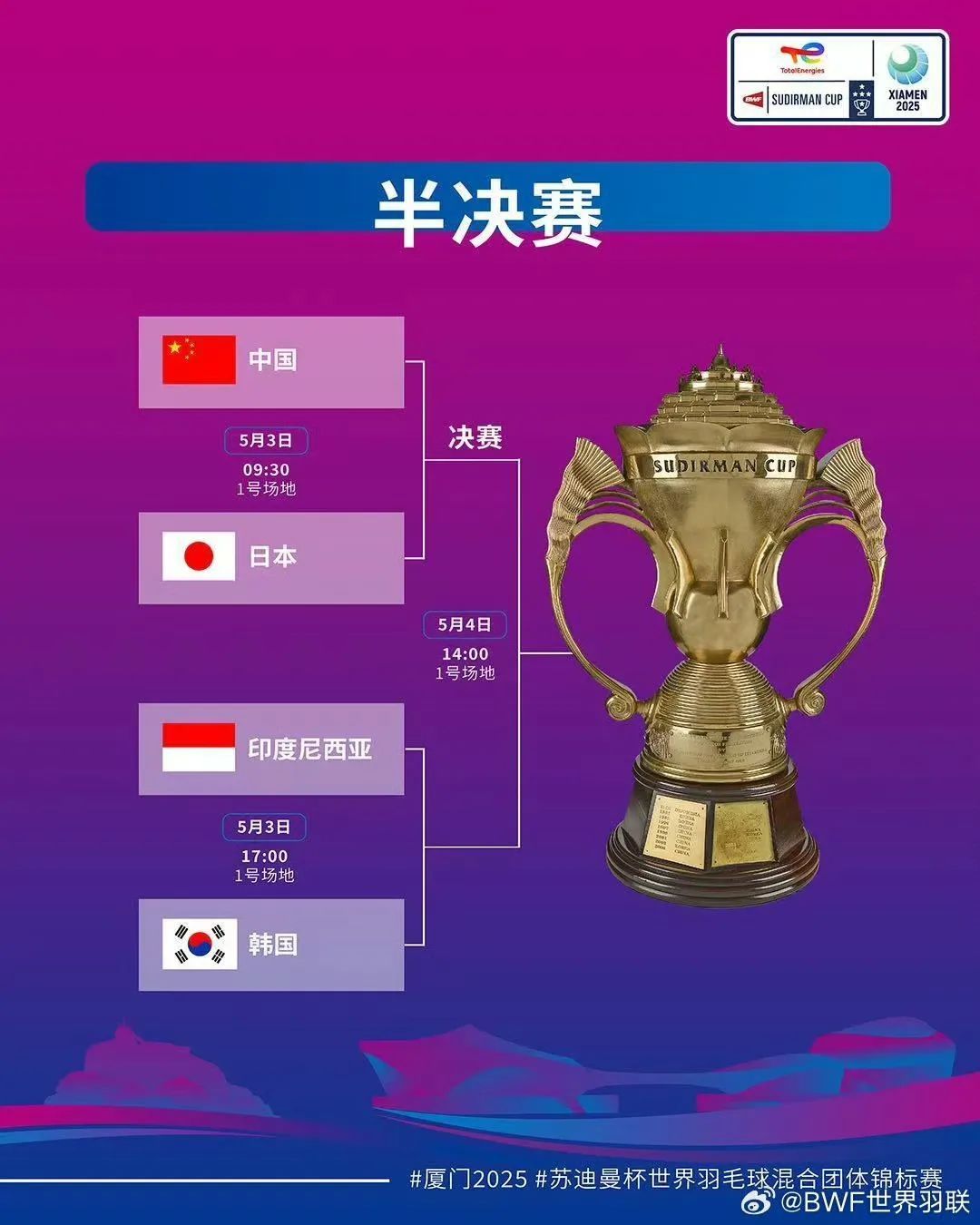 国羽明日厦门决战苏杯，速抢最后席位为中国呐喊助威！