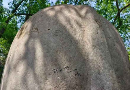 南京明孝陵石兽身上被写“到此一游”，官方：已处理，今后会加强巡查