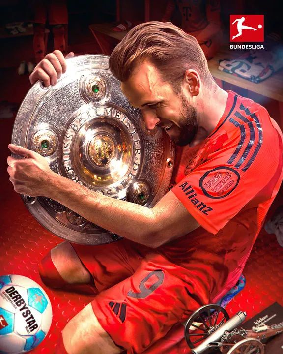 凯恩终于夺冠了! 凯恩终于夺冠了!