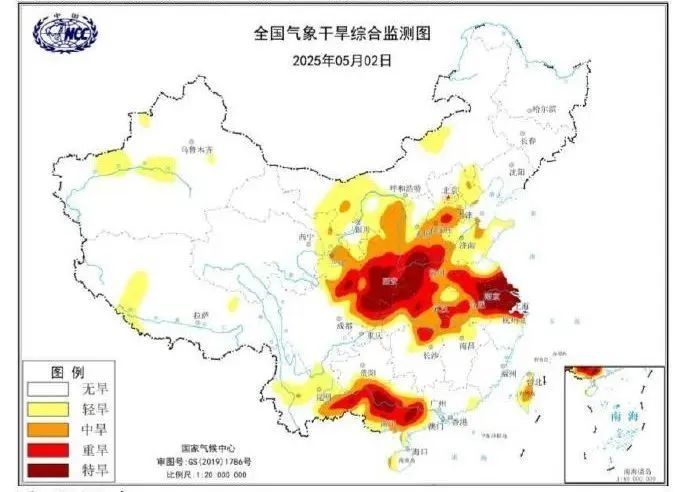 江苏南部特旱！镇江一地将人工增雨！
