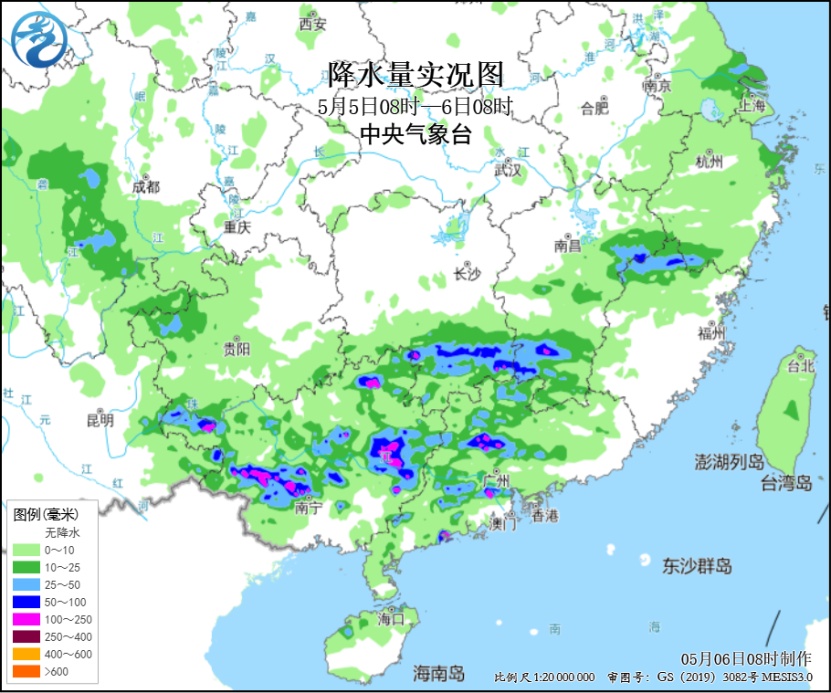 局地降雨强度大！5月7日至9日南方有较强降雨