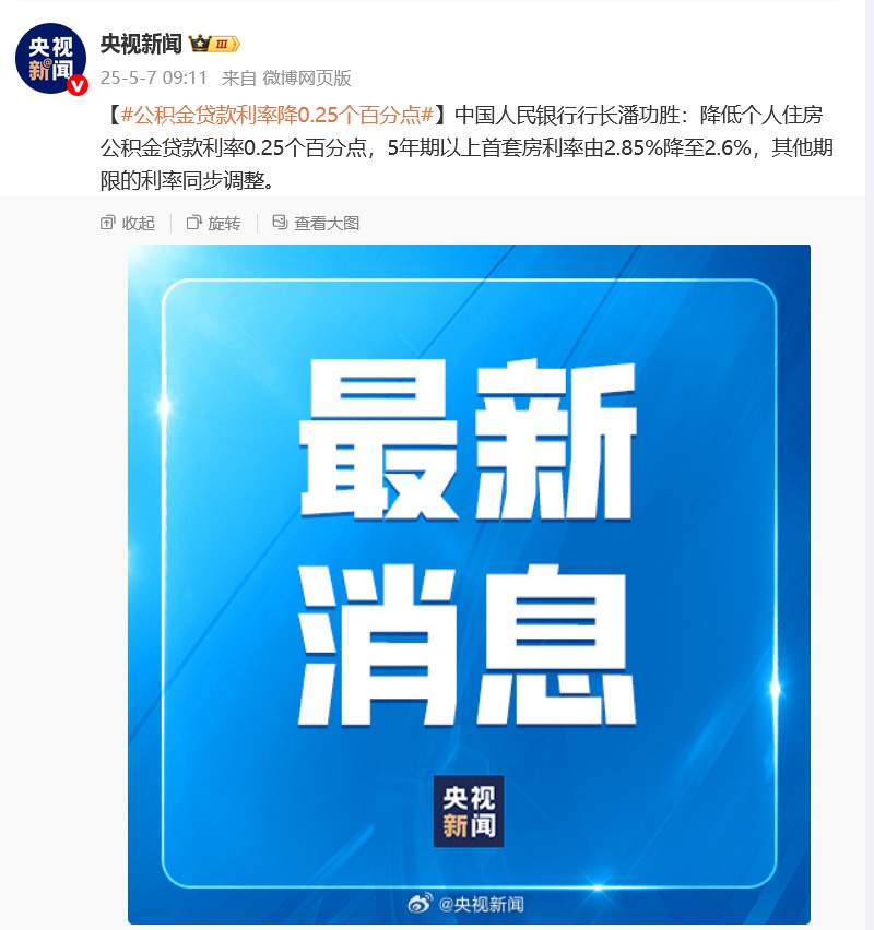 央行宣布：降准降息！并推出10大重磅政策！