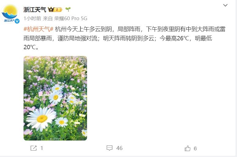 已抵达杭州！下班赶紧回家，近期最强