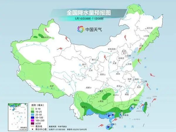广西发布暴雨蓝色预警！有雷暴大风+冰雹！