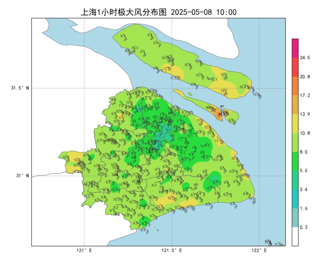 正在靠近上海！暴雨+强风+雷电...市区已经飘雨，今明上下班注意