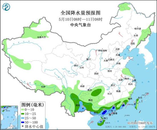 今日全国仍有大范围降雨 北方多地气温将降至低点