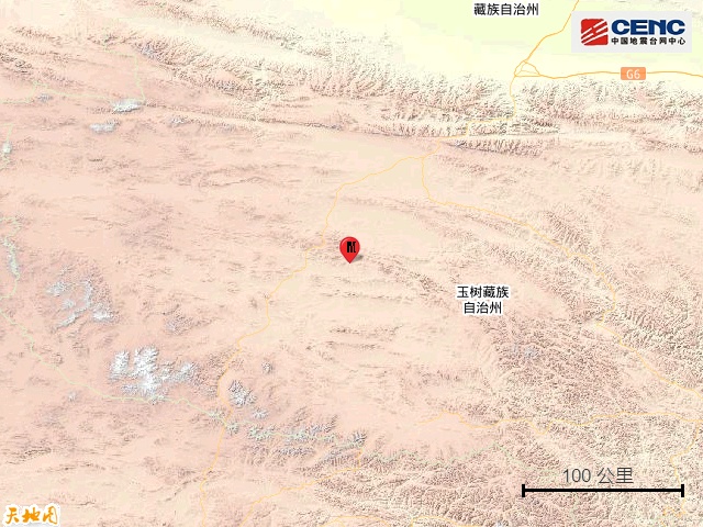 青海玉树州治多县发生3.3级地震，震源深度10千米