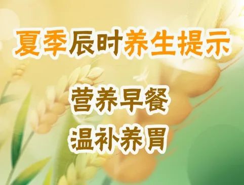 夏季食欲差、消化不良，怎么办？跟着中医十二时辰养生，安排→