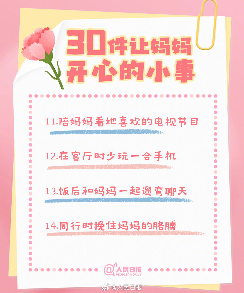 每一天都要爱妈妈!30件让妈妈嘴角上扬的暖心事 每一天都要爱妈妈!30件让妈妈嘴角上扬的暖心事