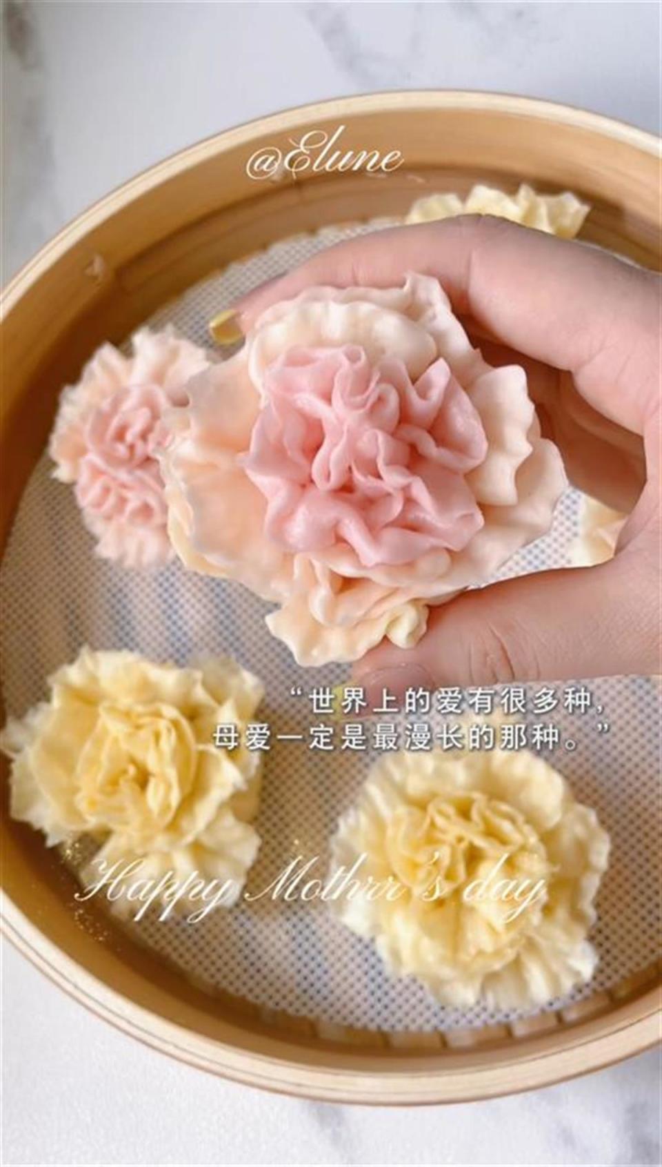 女子做“康乃馨馒头”送妈妈获上万点赞，本人发声：大家都可以试试