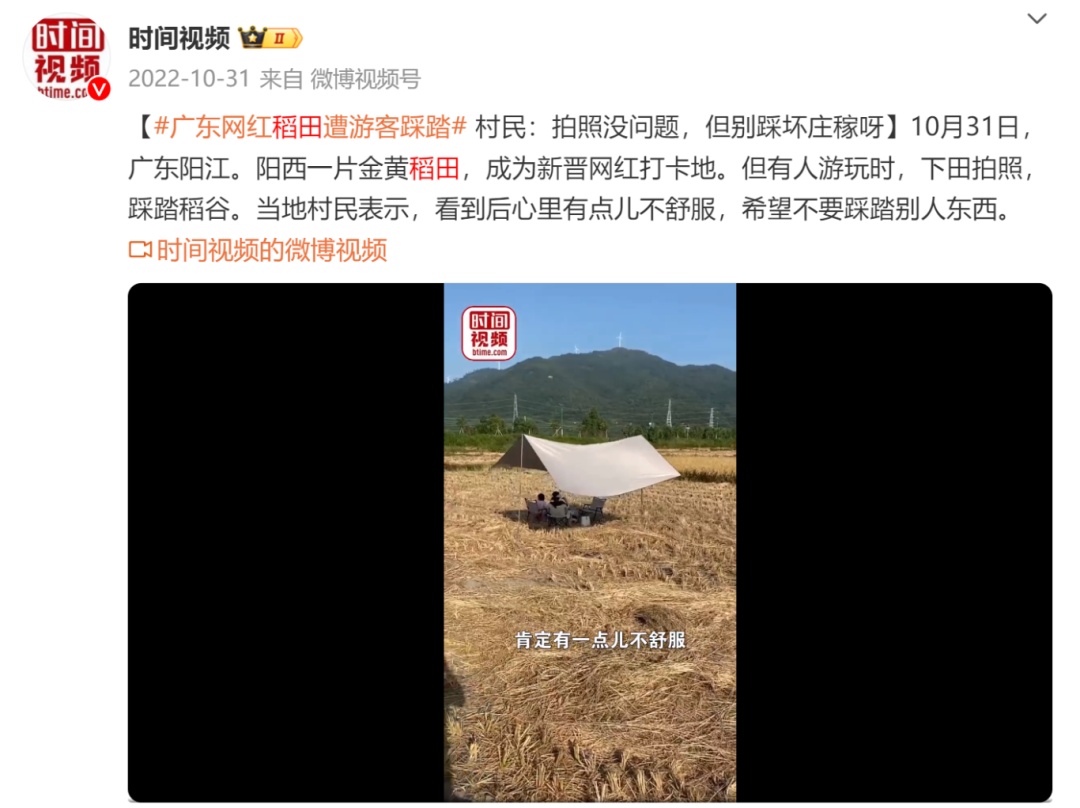 庄稼被踩踏，垃圾扔麦田，谁在“暴力打卡”？