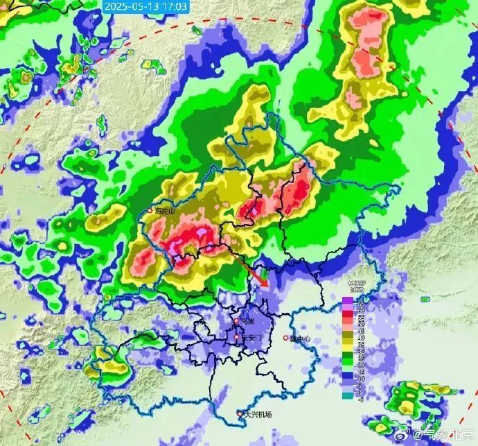 北京已开始下雨,雷电+大风预警中,多区发布冰雹预警→ 北京已开始下雨,雷电+大风预警中,多区发布冰雹预警→