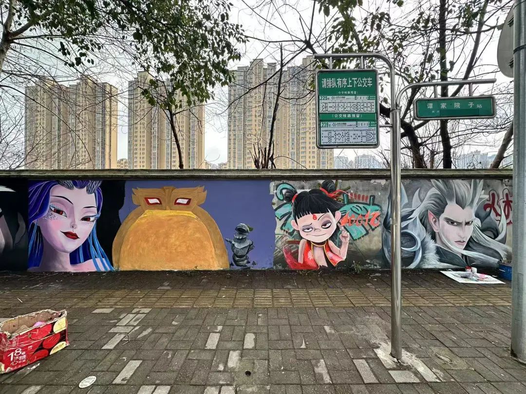 长沙网红涂鸦墙被毁，创作者修复后坦言：能一直保存更好，若短暂存在，至少带来过欢乐