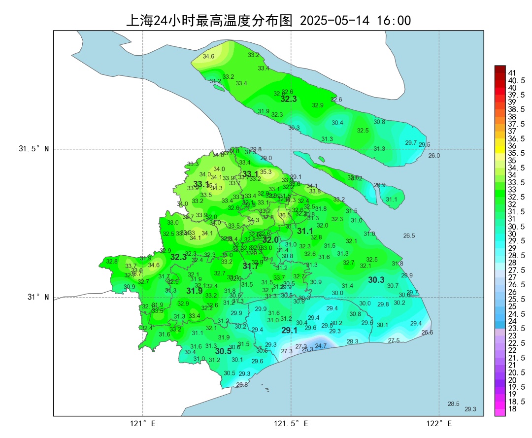 夏天真的要来了？上海今日冲破30℃，但马上要转折！接下来的雨这样下→