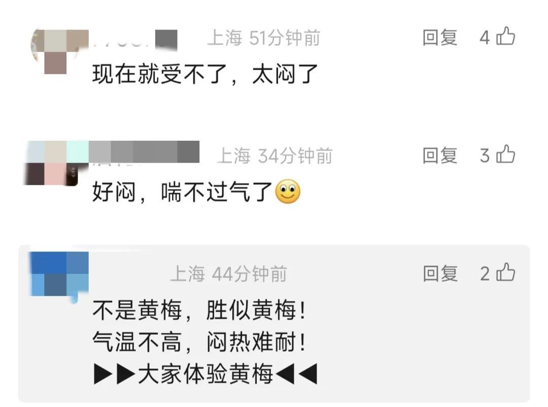 “齁湿”体感上线，上海提前入梅了吗？今夜到明天局部中到大雨，周六最高气温可达33℃