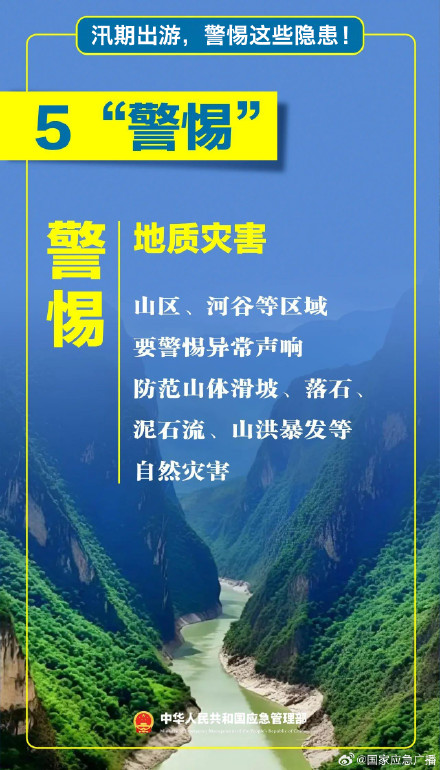 汛期出游，这些隐患要警惕！