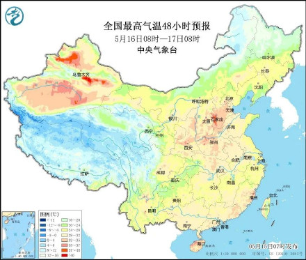 5月华北黄淮出现高温是否异常？