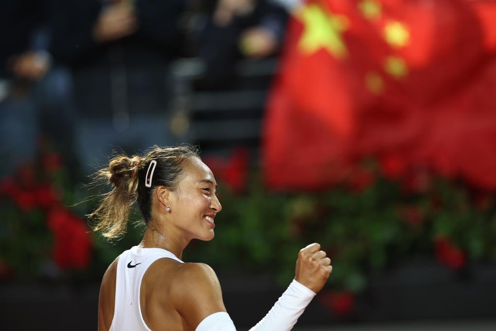 网球WTA1000罗马站：郑钦文晋级半决赛