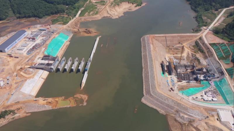 江西乐平水利枢纽左岸工程顺利完工