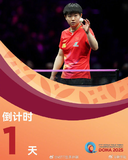 多哈世乒赛孙颖莎海报来了