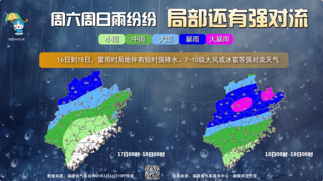 暴雨！大暴雨！福建未来10天雨雨雨雨雨