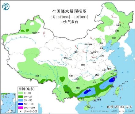 未来一周南方多降水 19日起北方地区高温发展增强
