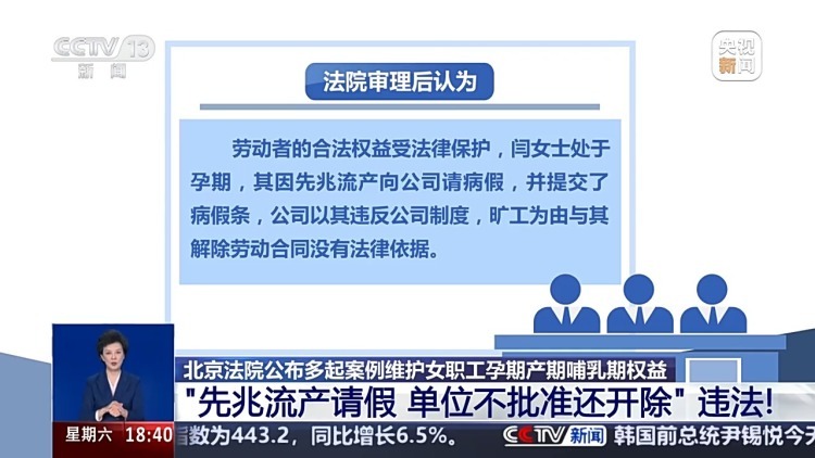 “先兆流产请假,单位不批准还开除” 法院认定:违法! “先兆流产请假,单位不批准还开除” 法院认定:违法!