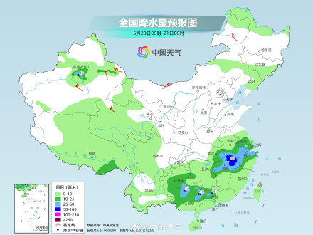南方多雨模式不下线 今明天江南华南局地有暴雨或大暴雨
