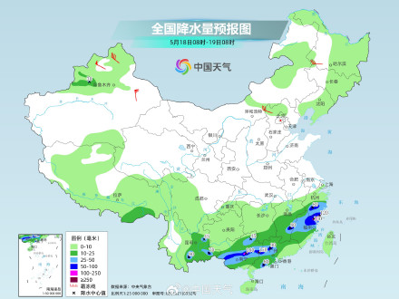 南方多雨模式不下线 今明天江南华南局地有暴雨或大暴雨