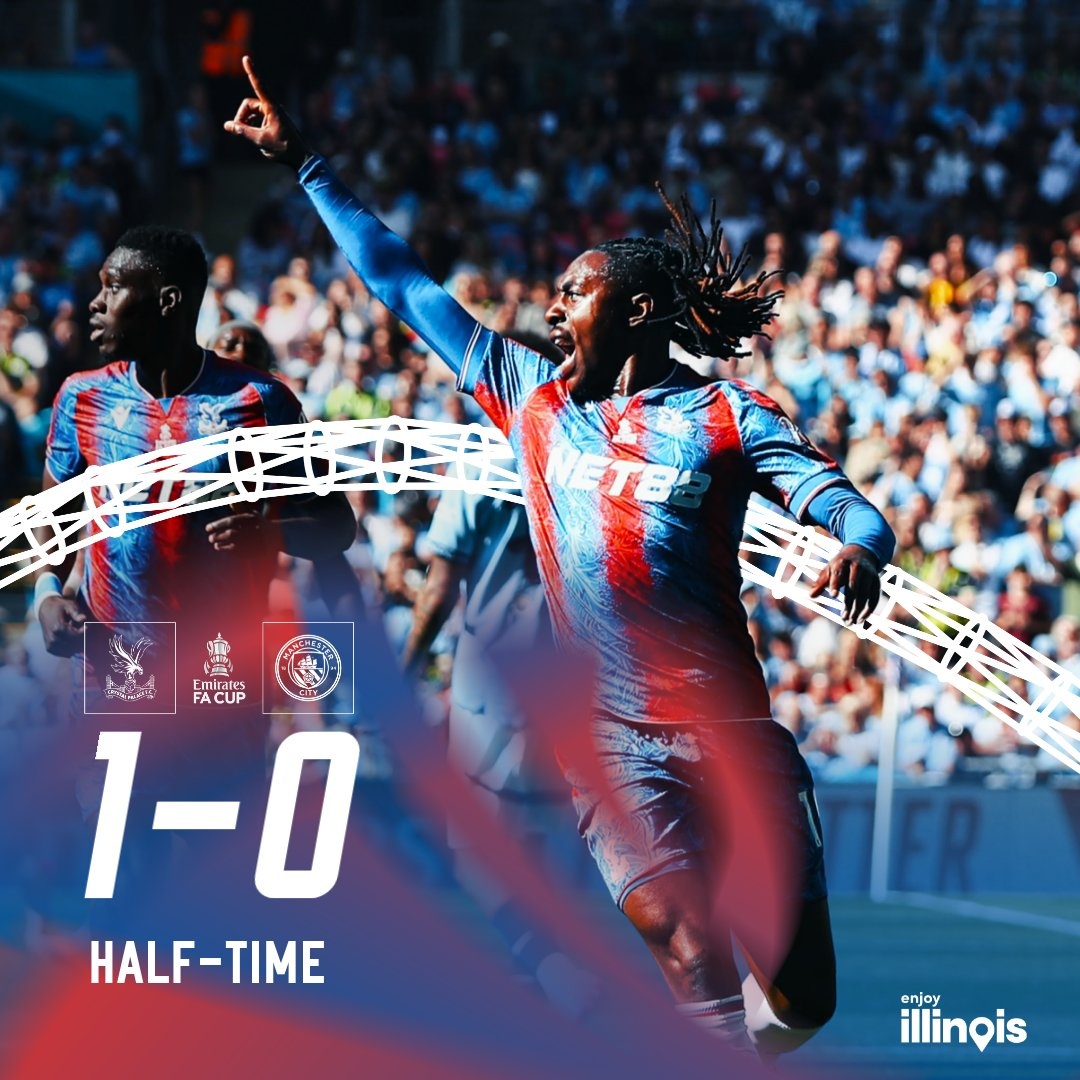 水晶宫1比0曼城,队史首夺足总杯! 水晶宫1比0曼城,队史首夺足总杯!