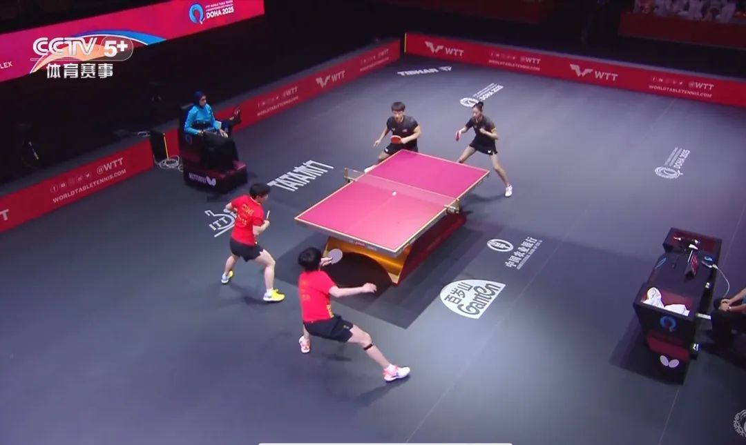 丝滑晋级！“莎头组合”3-0战胜美国组合