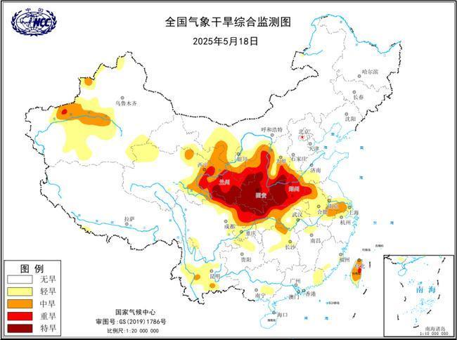 气象干旱黄色预警:陕西河南甘肃等地部分地区达特旱级别 气象干旱黄色预警:陕西河南甘肃等地部分地区达特旱级别