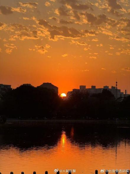 好看！北京初夏限定晚霞