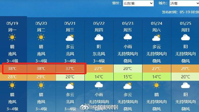 多地直逼40℃