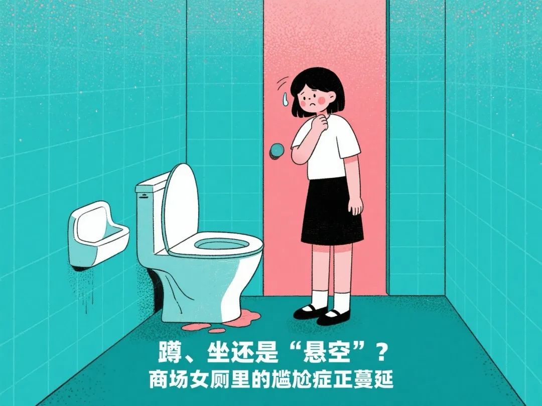 “基本都有鞋印”，商场女厕到底该怎么上：蹲、坐还是“悬空”？