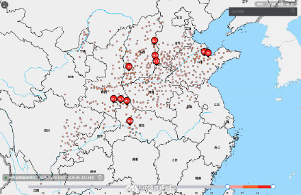 热热热!山西河南部分站点地表温度超70度 热热热!山西河南部分站点地表温度超70度