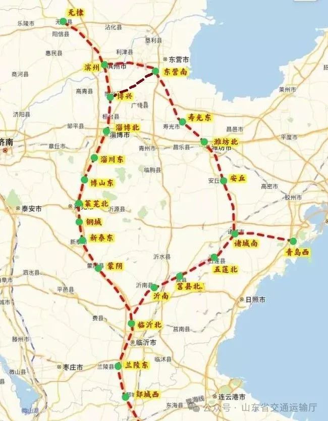 山东将新增一条高铁!设计时速350公里,途经三市 山东将新增一条高铁!设计时速350公里,途经三市