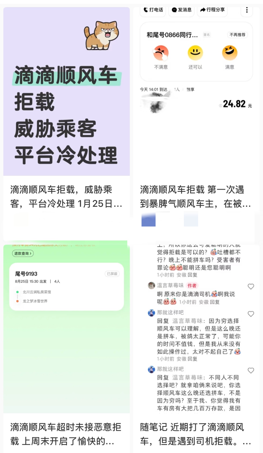 嫌猫太吵！顺风车司机将女乘客半路扔在高速上…