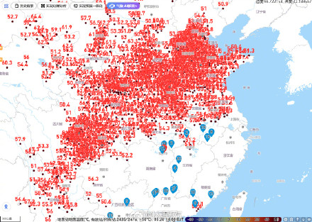 热热热!山西河南部分站点地表温度超70度 热热热!山西河南部分站点地表温度超70度