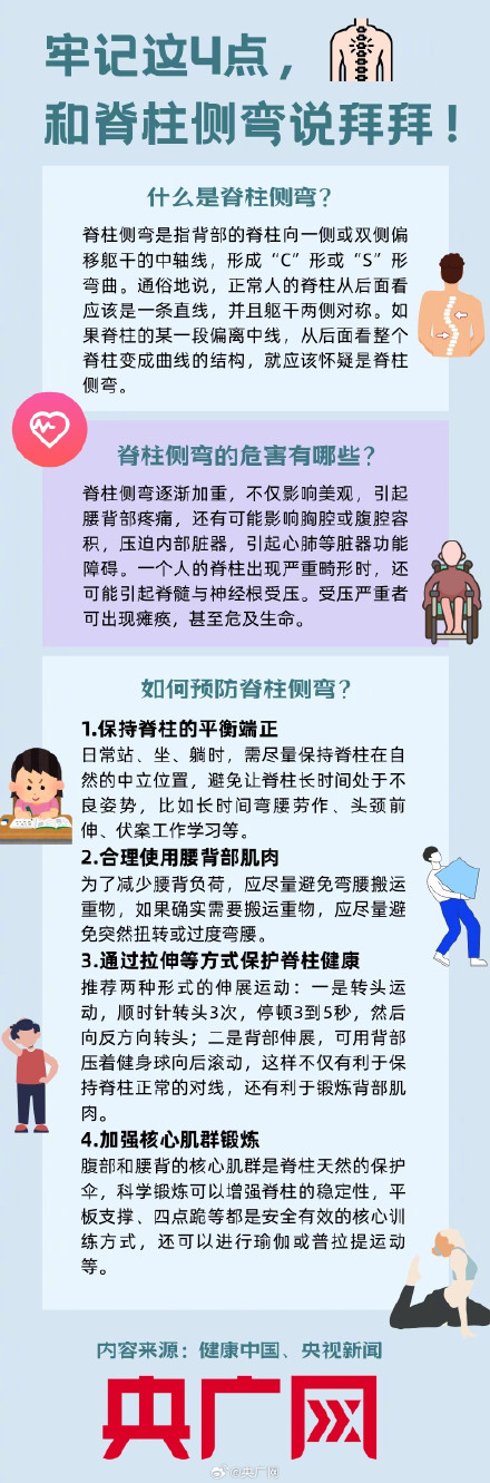 4招和脊柱侧弯说拜拜